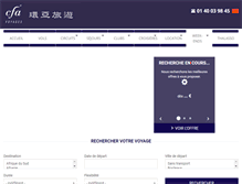 Tablet Screenshot of cfavoyages.fr